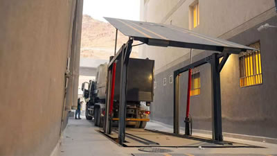 Sistema de contenedores de residuos subterráneos en Arabia Saudita